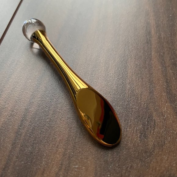 Luxury Gold Coloured Mini Spatula Beauty Scoop - Picture 2 of 4